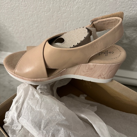 Women's Comfortable Blush Wedge Sandals NEW - Picture 10 of 11